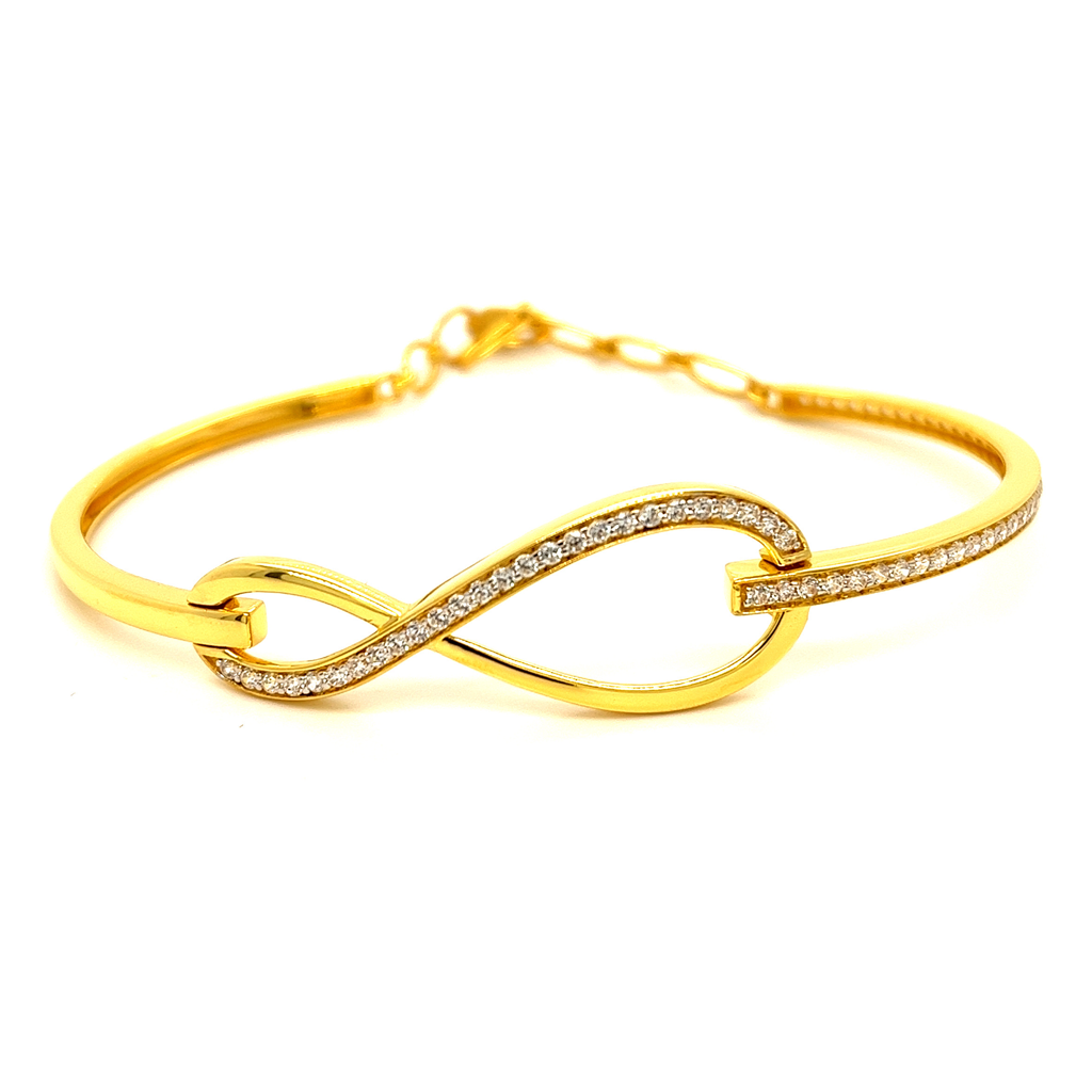 22K Dazzling Infinity Bracelet - Image 3