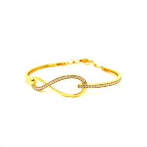 22K Dazzling Infinity Bracelet