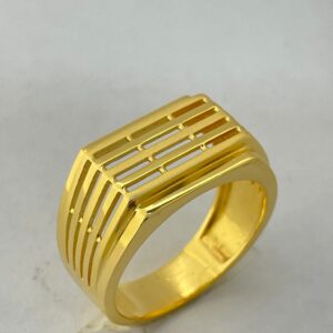 22K Gold 6 line ring