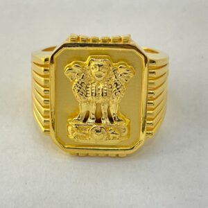 22K Gold Big Ashoka Lion Ring