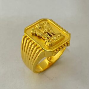 22K Gold Big Ashoka Lion Ring