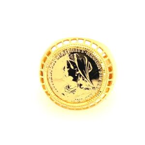 22K Gold Big Queen Ginni Ring