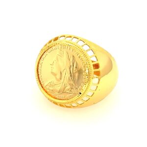22K Gold Big Queen Ginni Ring