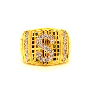 22K Big Dollar Ring
