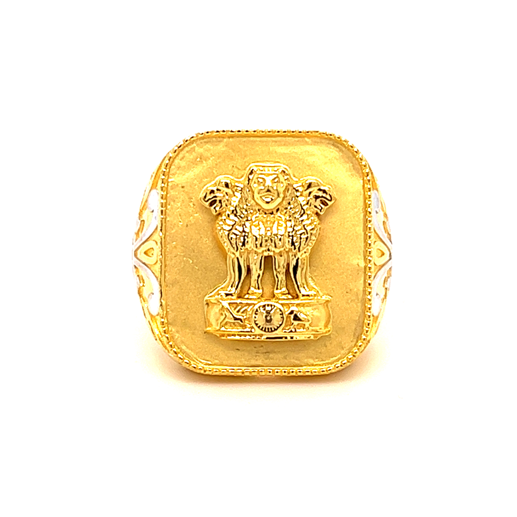 22K Ashoka Lion Ring - Image 3