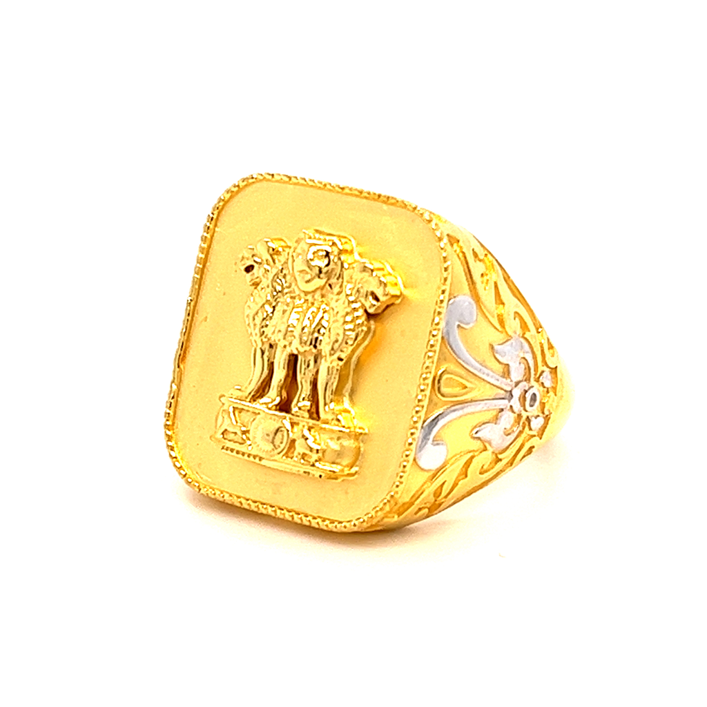 22K Ashoka Lion Ring - Image 2