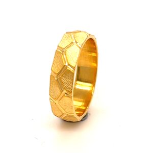 22k Gold Honey trap band And Ring