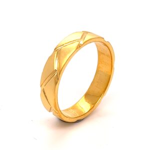 22k Gold Cabana bands Ring