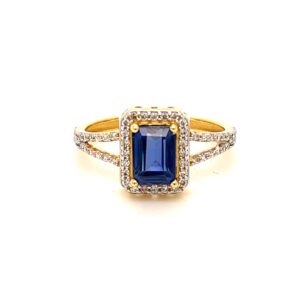 22k Gold CZ Strong n Smart Ring