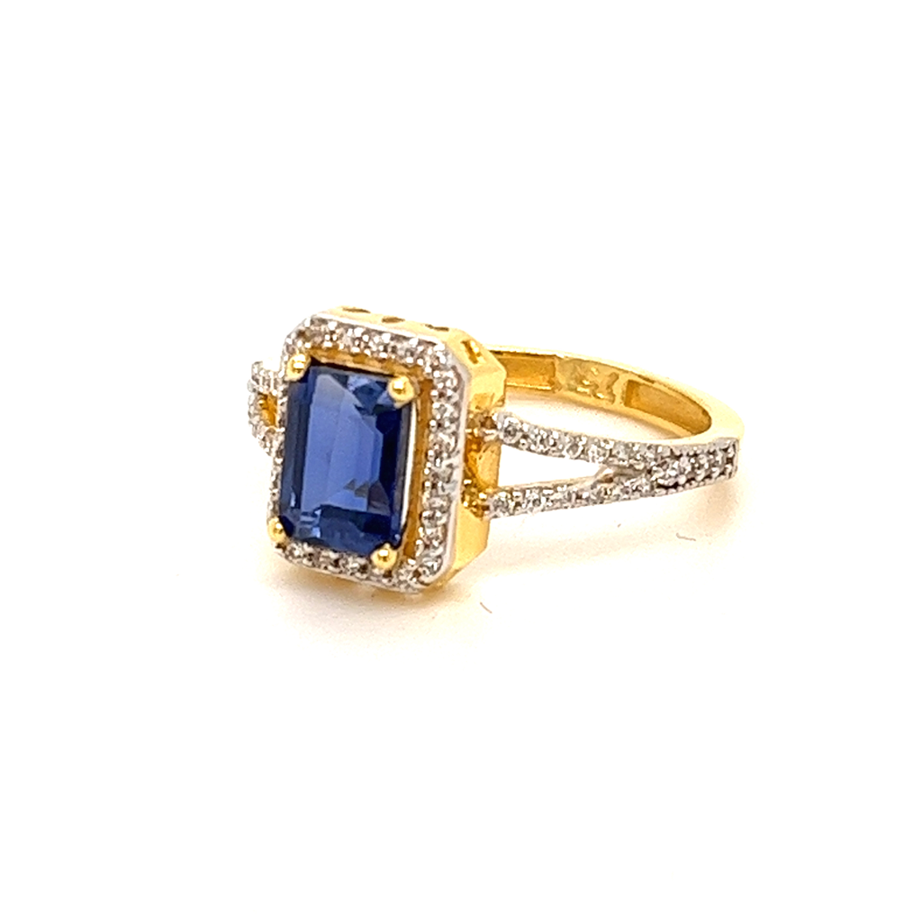 22k Gold CZ Strong n Smart Ring - Image 2