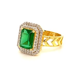 916 Gold CZ Daily wear Women Ring