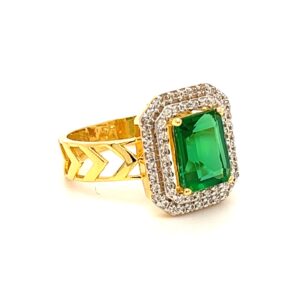 916 Gold CZ Daily wear Women Ring