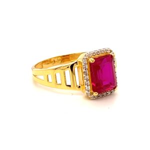 22k Gold CZ Daily Wear Men Ring
