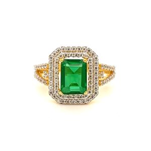 22k Gold With Stone Dazzle Ring