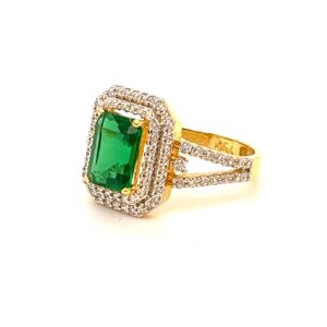 22k Gold With Stone Dazzle Ring