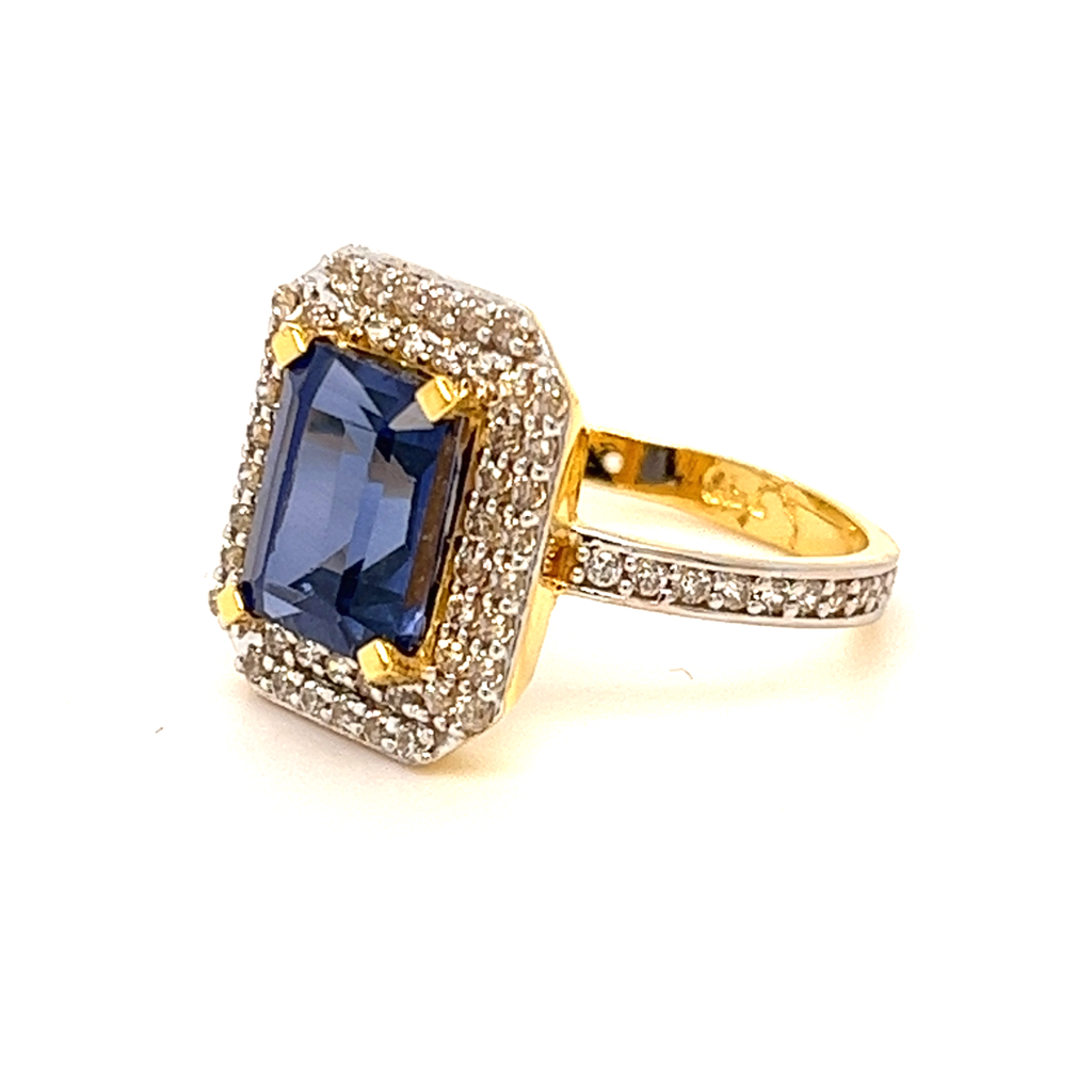916 Gold with CZ Divine Ring - Image 2