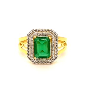 916 Gold And CZ Elegant Ring