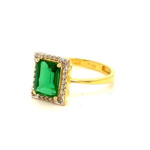 22k Gold CZ Graceful Ring