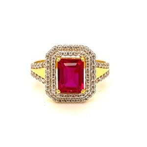 22k Gold CZ Elegant Ring