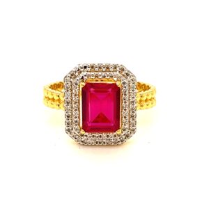 22k Gold CZ Diamond Beautiful Ring