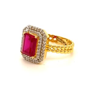 22k Gold CZ Diamond Beautiful Ring