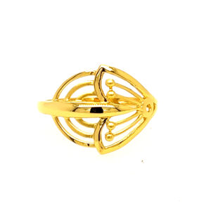 22k Gold Plain Glam Ring