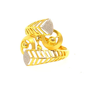 22k Gold Plain Blossom Ring