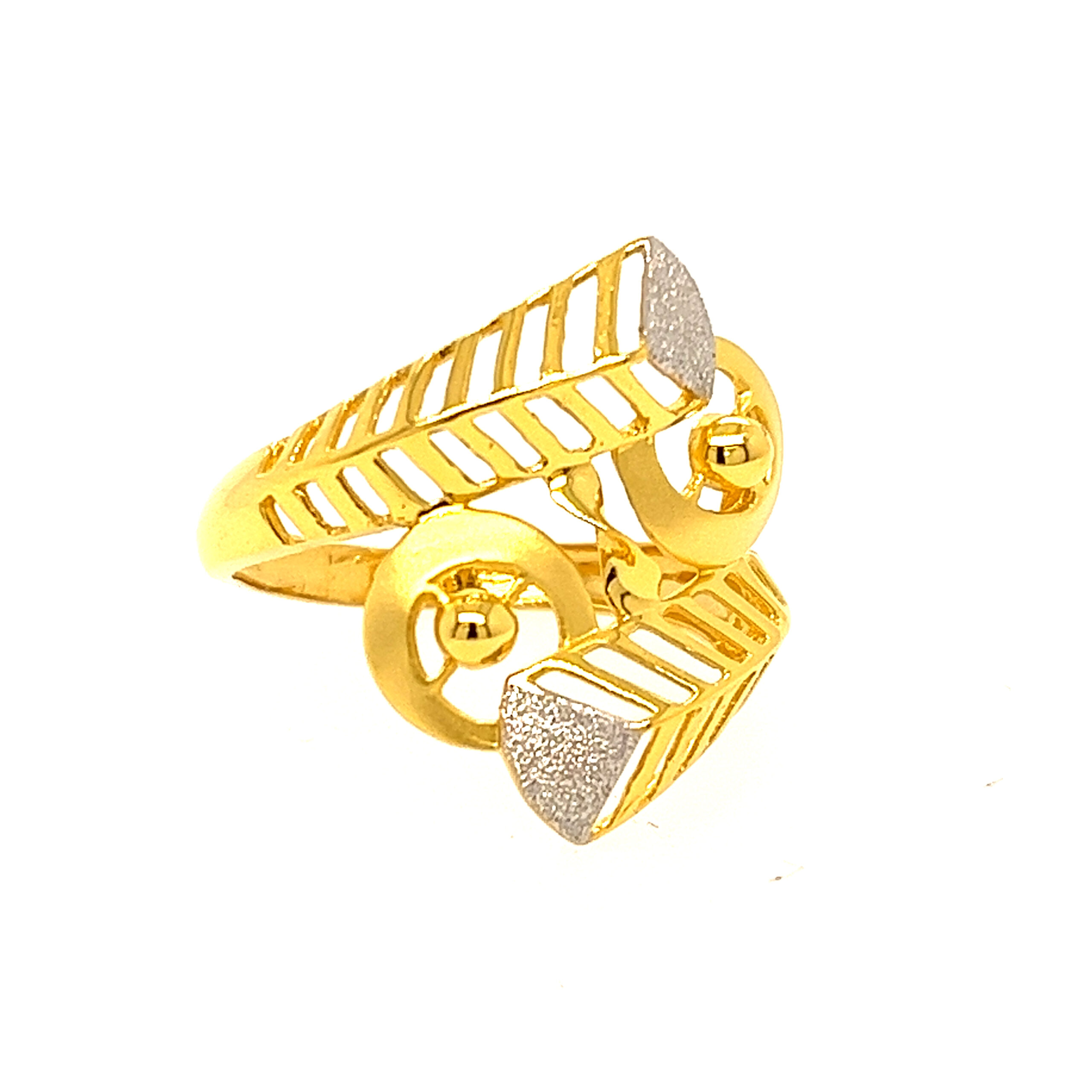 22k Gold Plain Blossom Ring