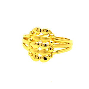 22k Gold Plain Show Glow Ring