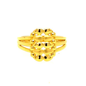 22k Gold Plain Show Glow Ring