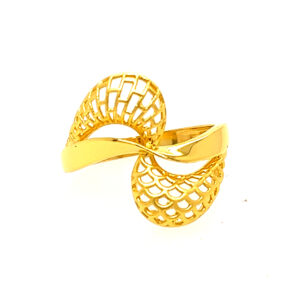 22k Gold Plain Daisy Ring
