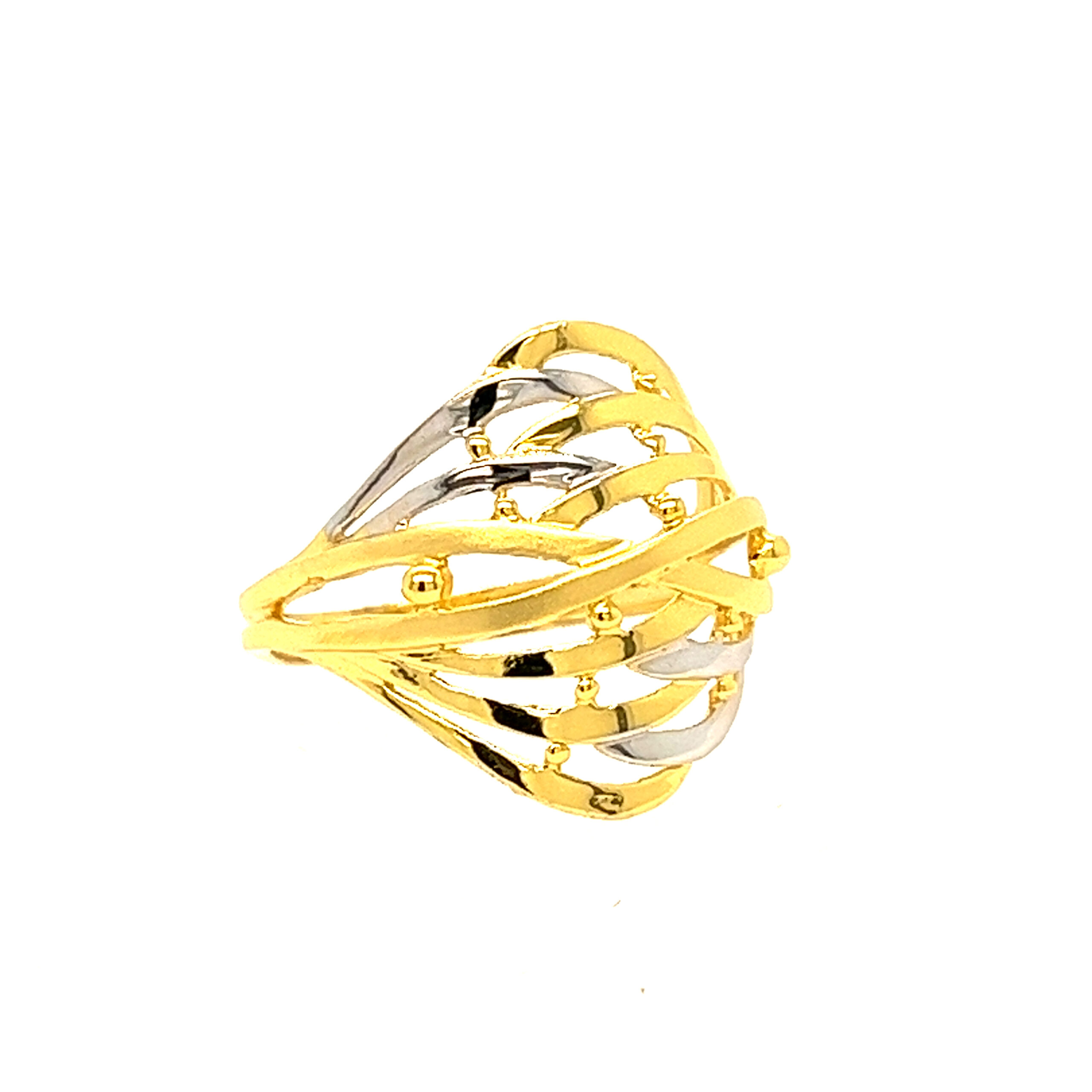 22k Gold PlainTide n Stride Ring - Image 3