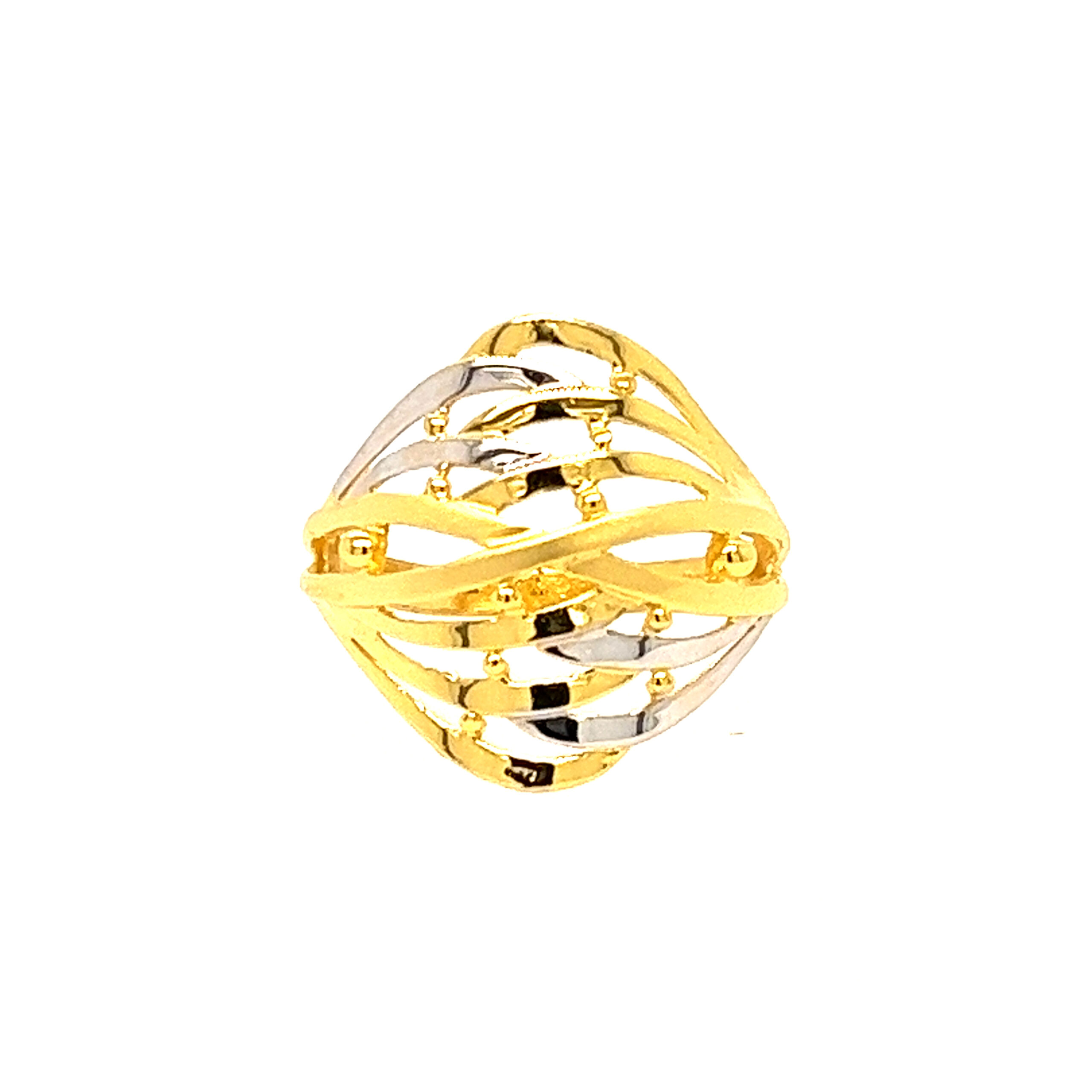 22k Gold PlainTide n Stride Ring - Image 2