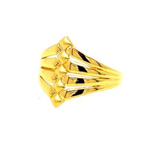 22k Gold Plain Wonder Wave Ring