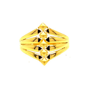 22k Gold Plain Wonder Wave Ring