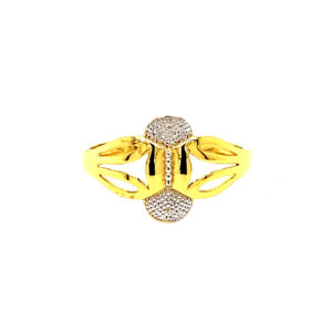 22k Gold Plain Glitter Ring