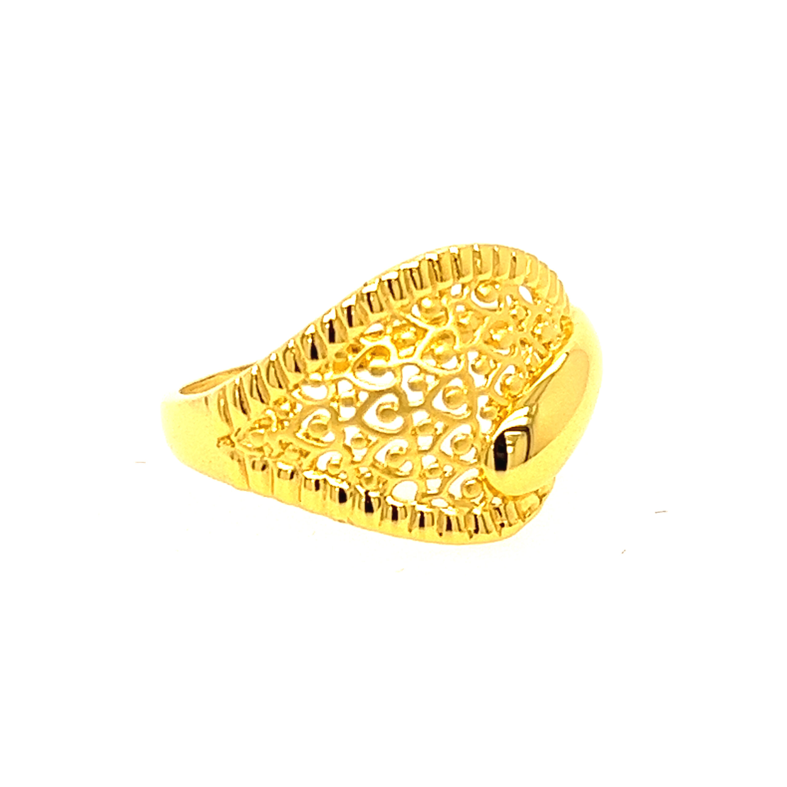 22k Gold Plain Merry Ring