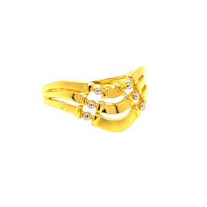 22k Gold Plain Paisley Perfect Ring