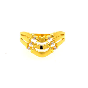 22k Gold Plain Paisley Perfect Ring
