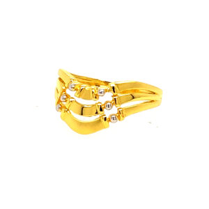 22k Gold Plain Paisley Perfect Ring