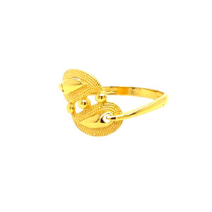 22k Gold Plain Dotted Ring