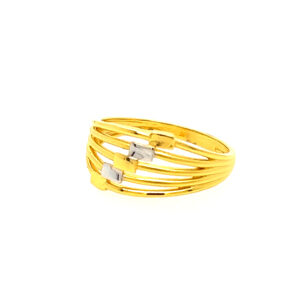 22k Gold Plain Flair Ring