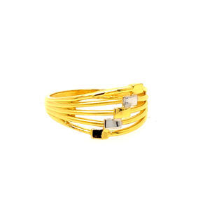 22k Gold Plain Flair Ring