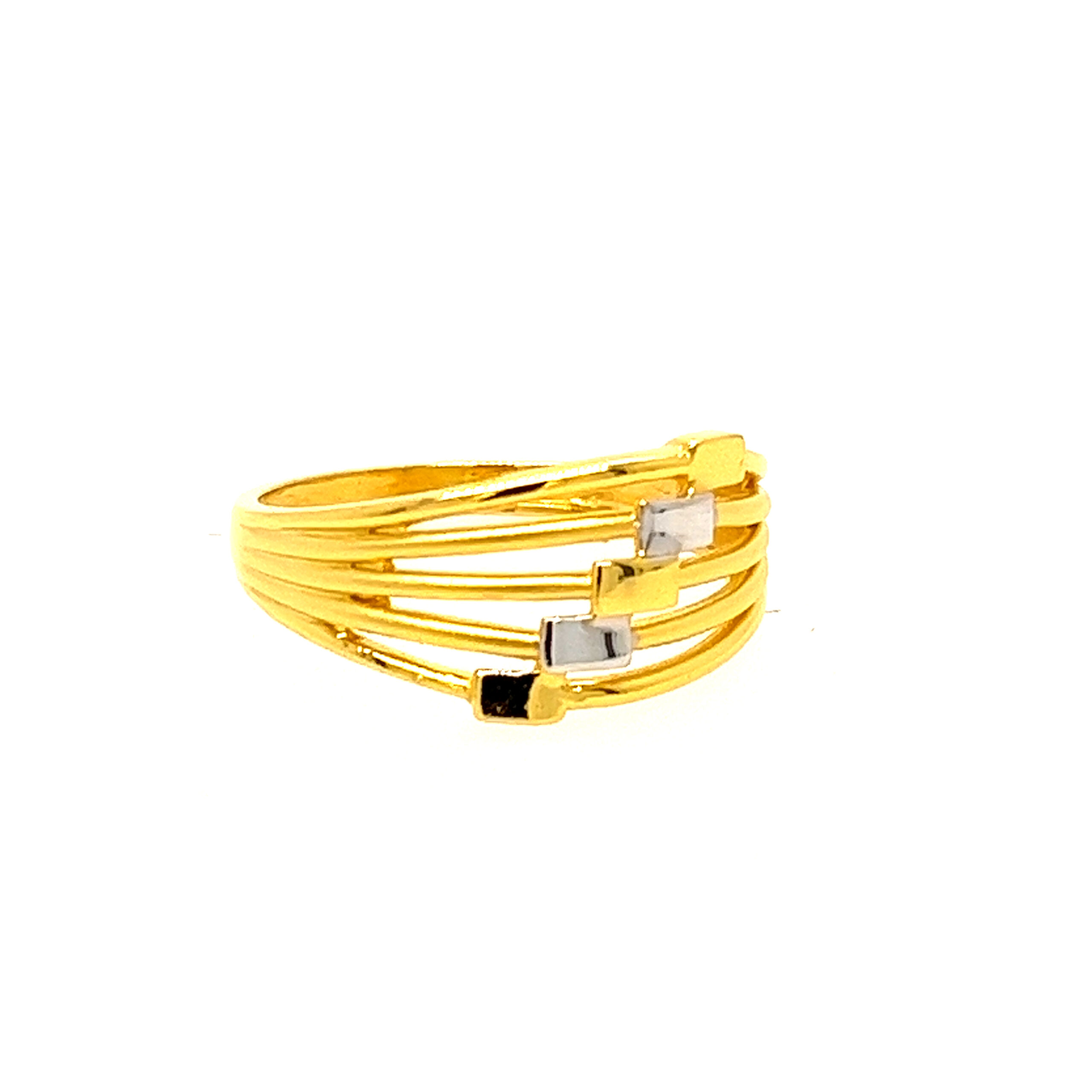 22k Gold Plain Flair Ring