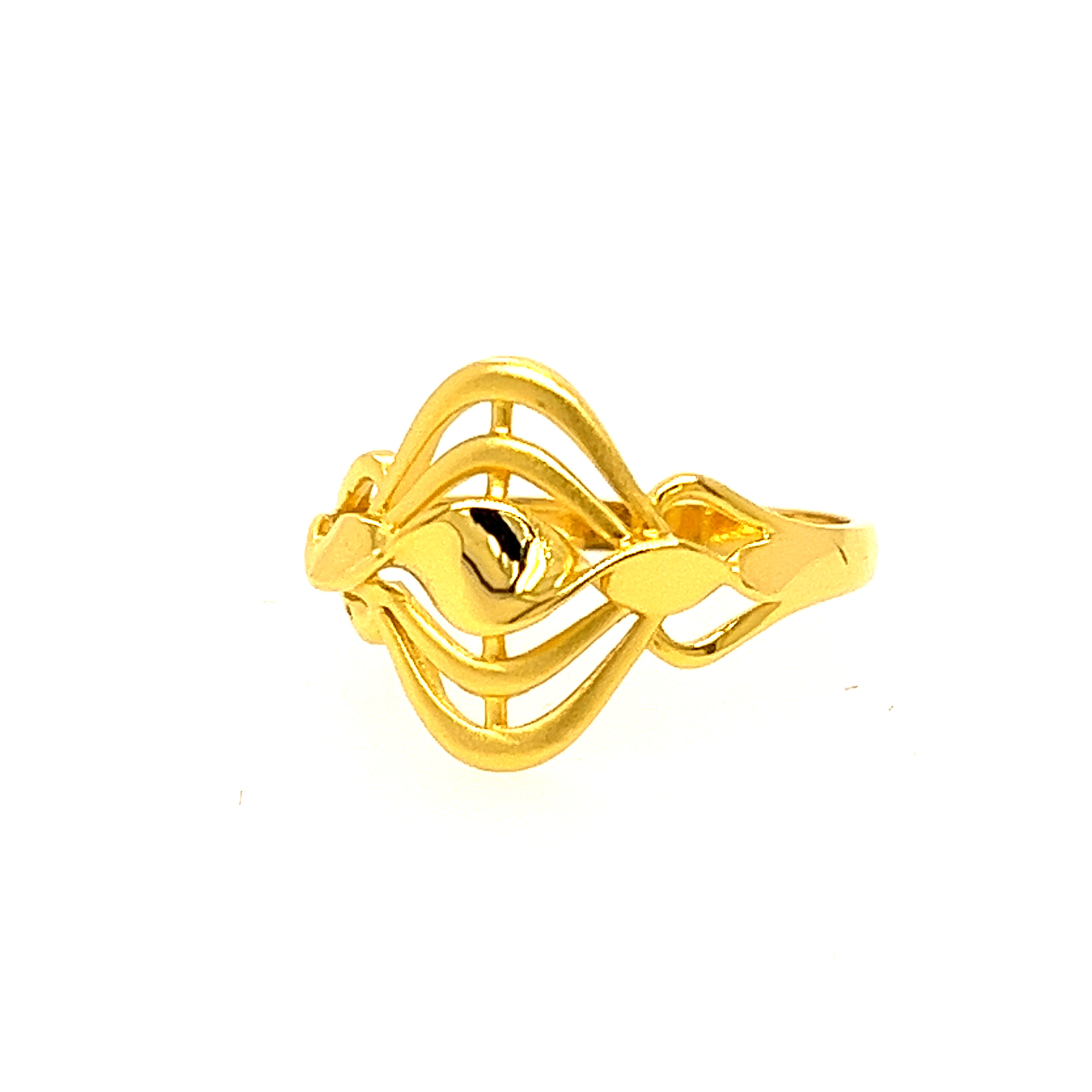 22k Gold Plain Strong n Smart Ring