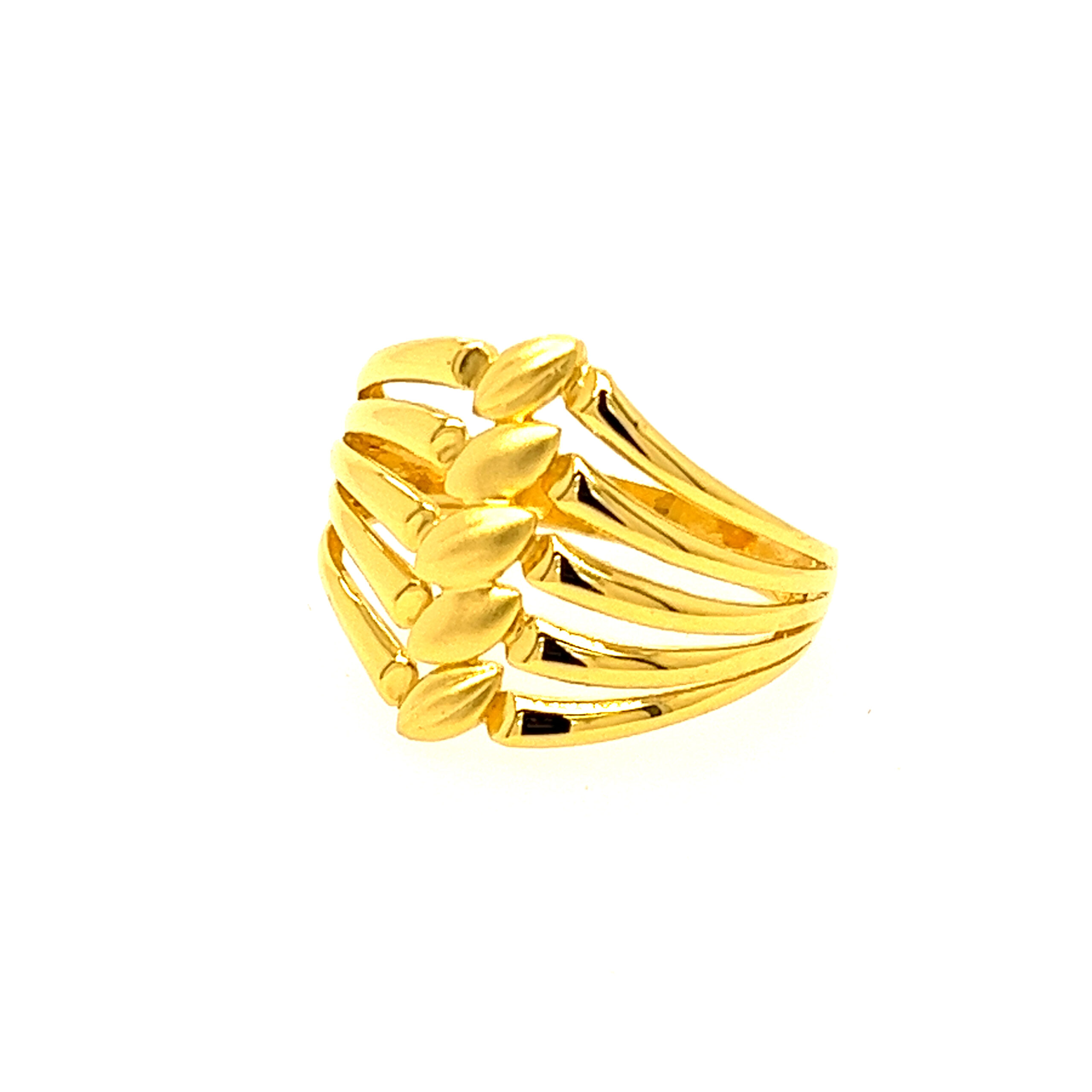 22k Gold Plain Glossy Ring - Image 3