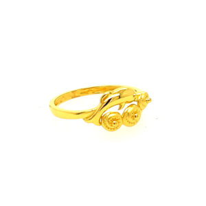 22k Gold Plain Pretty Ring