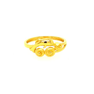 22k Gold Plain Pretty Ring