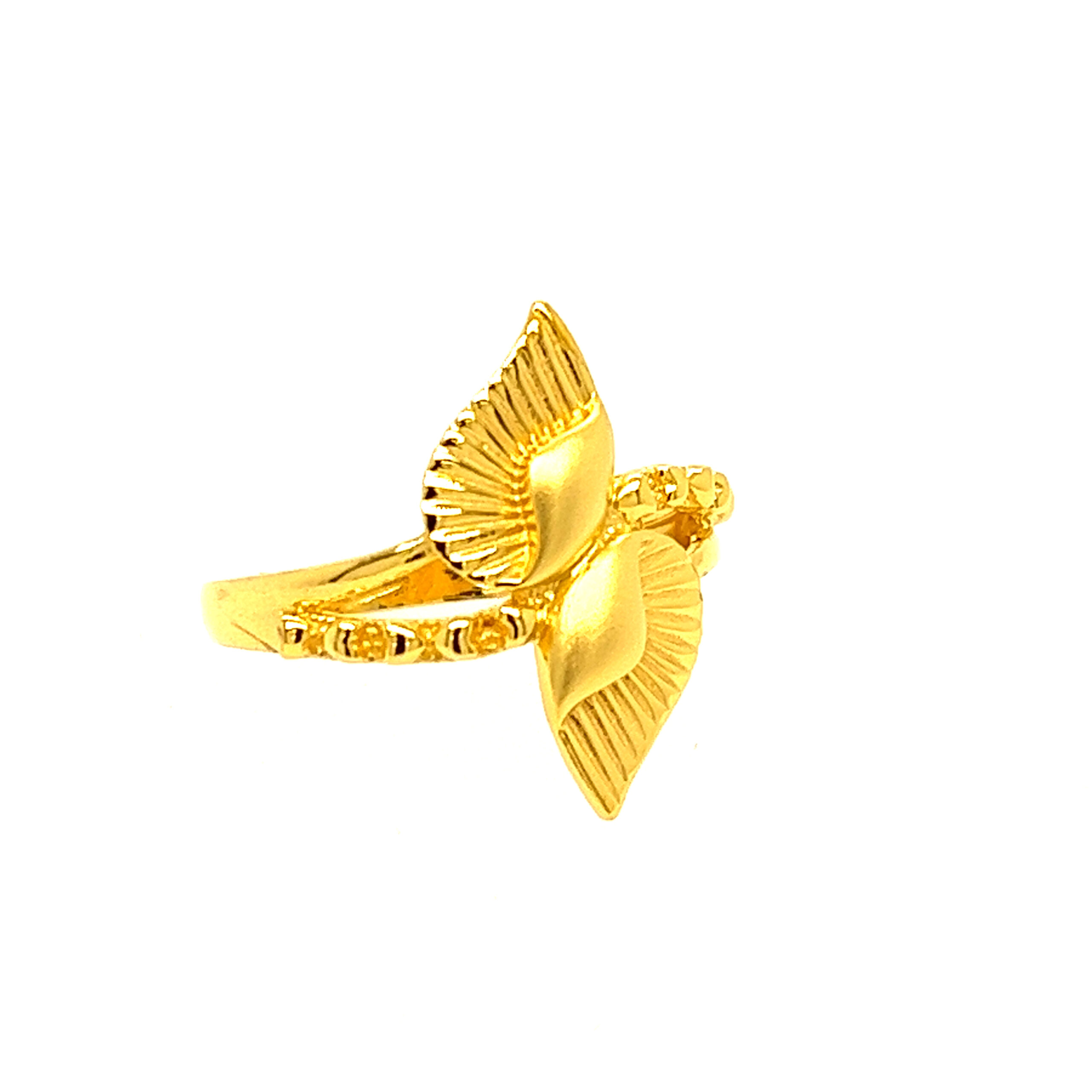 22k Gold Plain Drizzle Ring