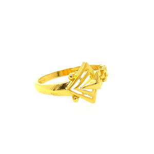 22k Gold Plain Sleek Ring